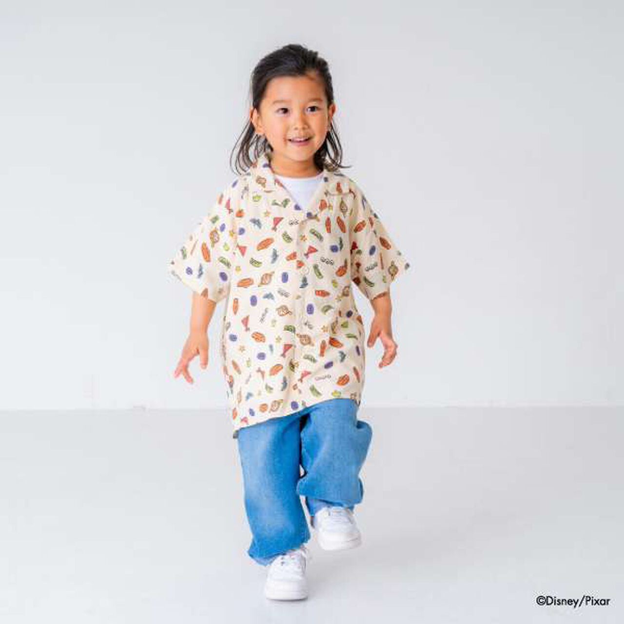 [Matching with Dad Outfit] Disney Kids Toy Story Pattern Shirt,Light gray, large image number 16