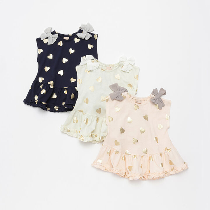 Cool Touch Foil Heart Cut Tunic,Navy, medium image number 6