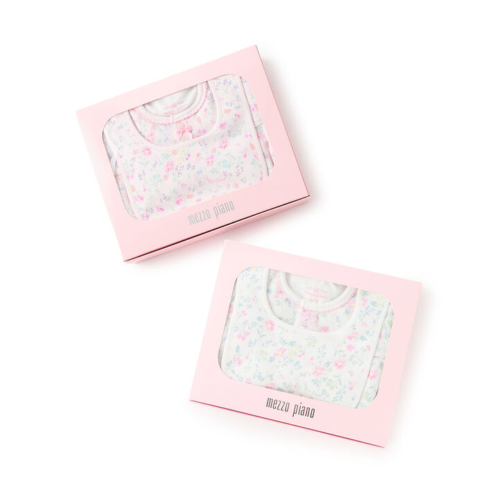 Flower Pattern 2 Way All & Bib Set [Box Included],Light pink, medium image number 10