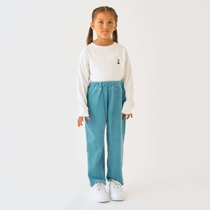 Knit Cord Pants,Moss green, medium image number 21