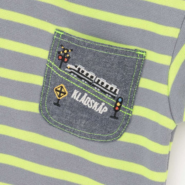 Train Pocket Stripe Sweatshirt,Gray, medium image number 3