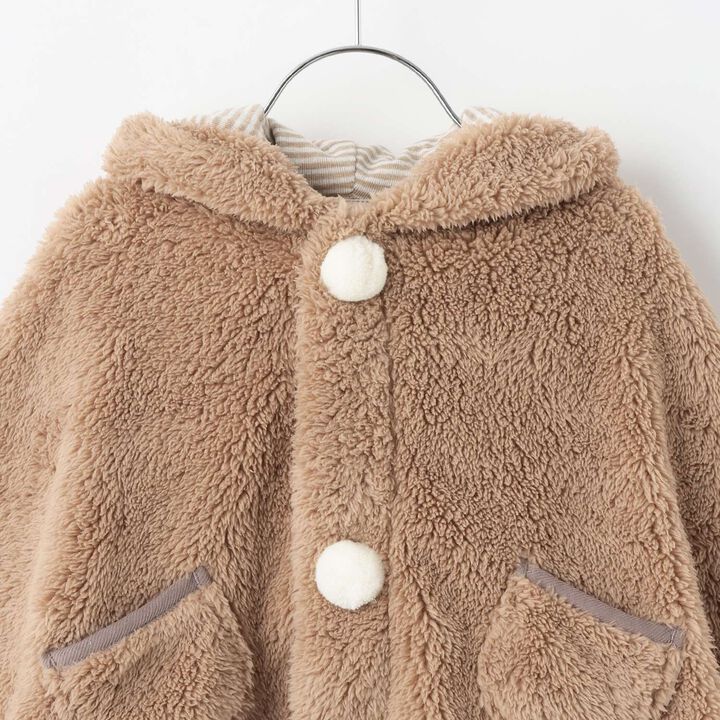 [Antibacterial Deodorant] 2 WAY Animal Boa Cape,Mocha tea, medium image number 6