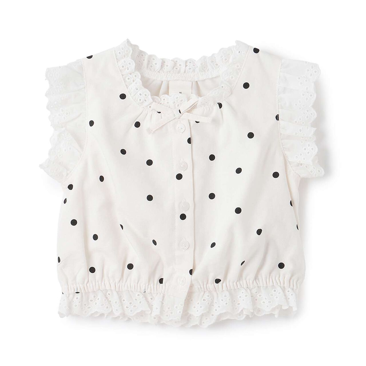 Link Cotton Lace Top,Ivory, large image number 0