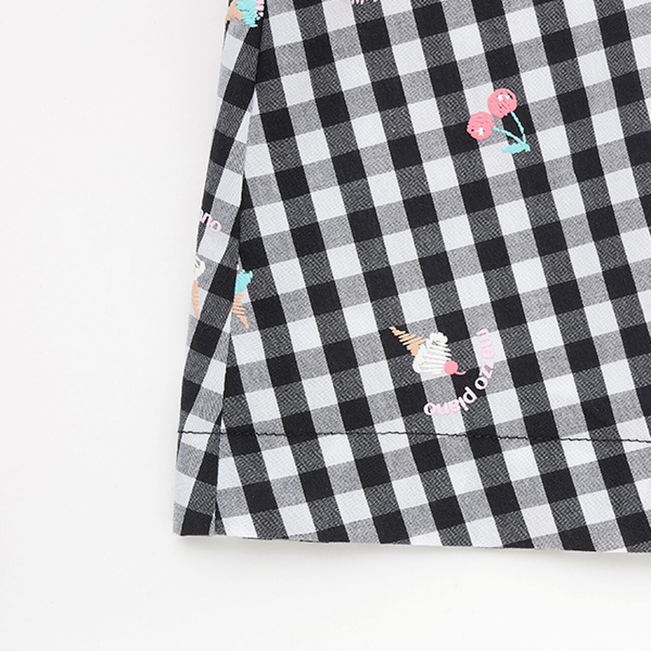 Gingham Sweets Docking Dress,Black, large image number 12