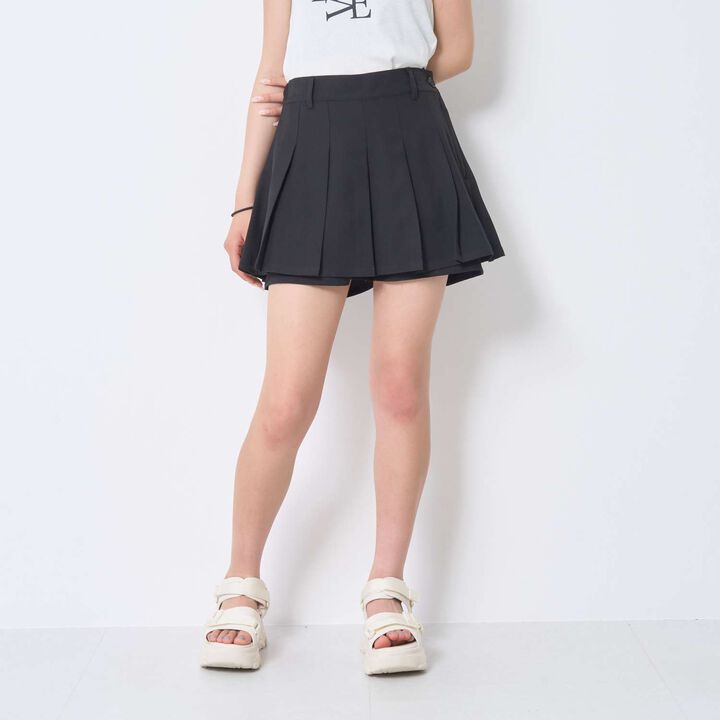 [LTXC/Easy Care] Stylish Micro Mini Skirt-Shorts,Black, medium image number 0