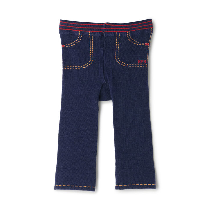 [Made in Japan] Hip Bear Braided 3/4 Length Leggings,, medium