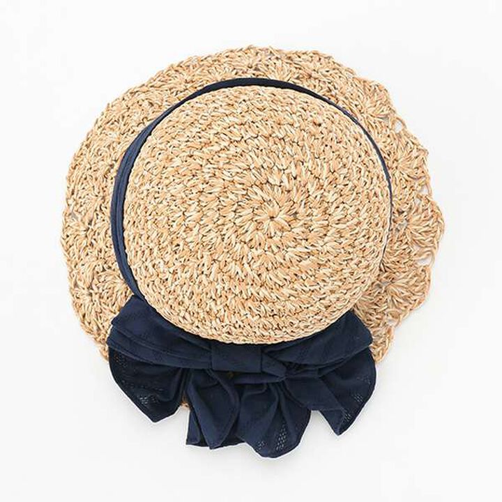 Paper Ribbon Hat,Pearl white, medium image number 3