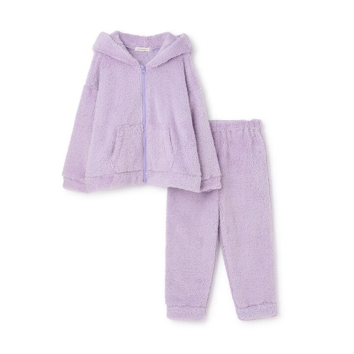 Bunny & Cat Hoodie & Pants Set,Lavender, medium image number 6