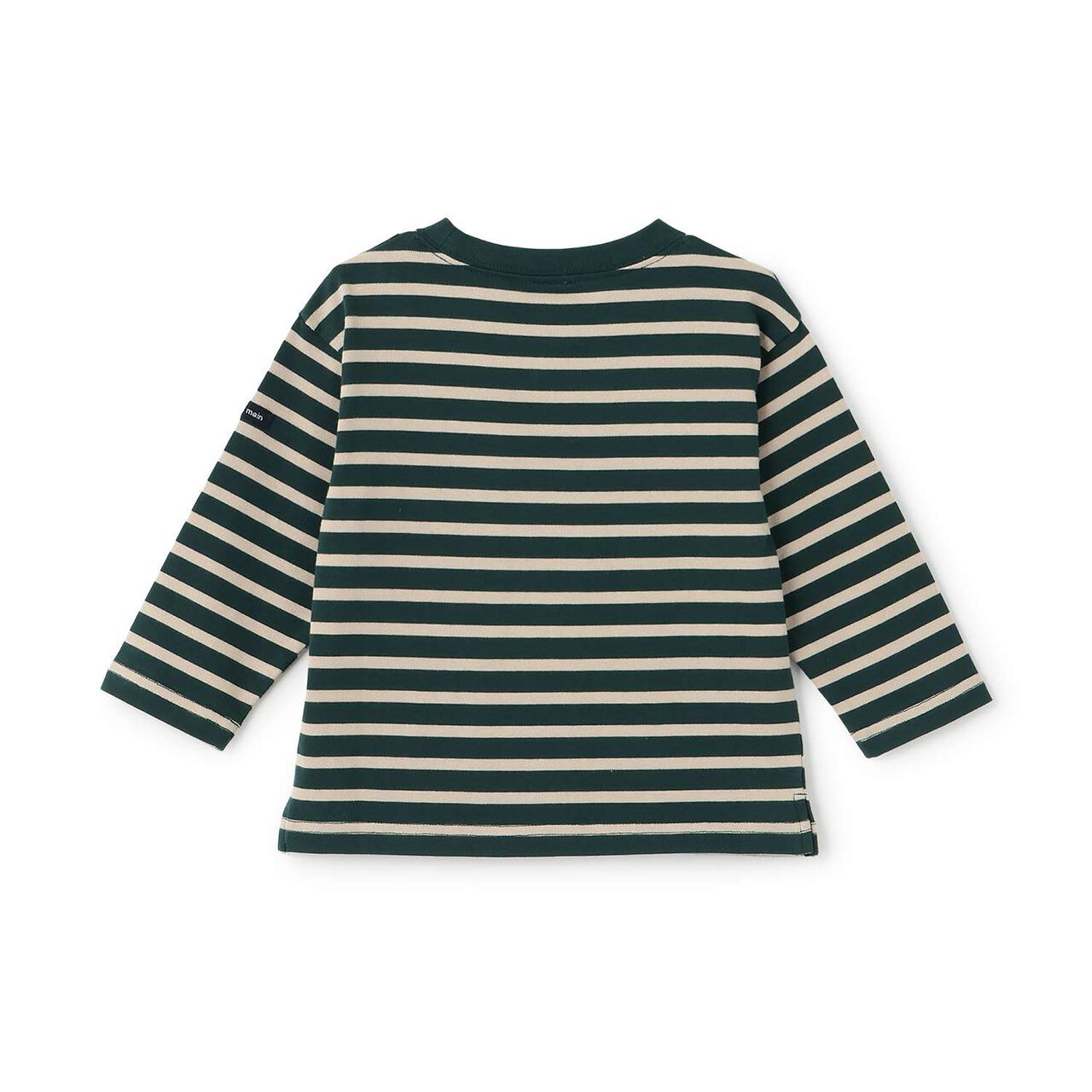 [Anti-Stain Finish] Stripe Pattern Long-Sleeve T-Shirt,Light blue, large image number 4