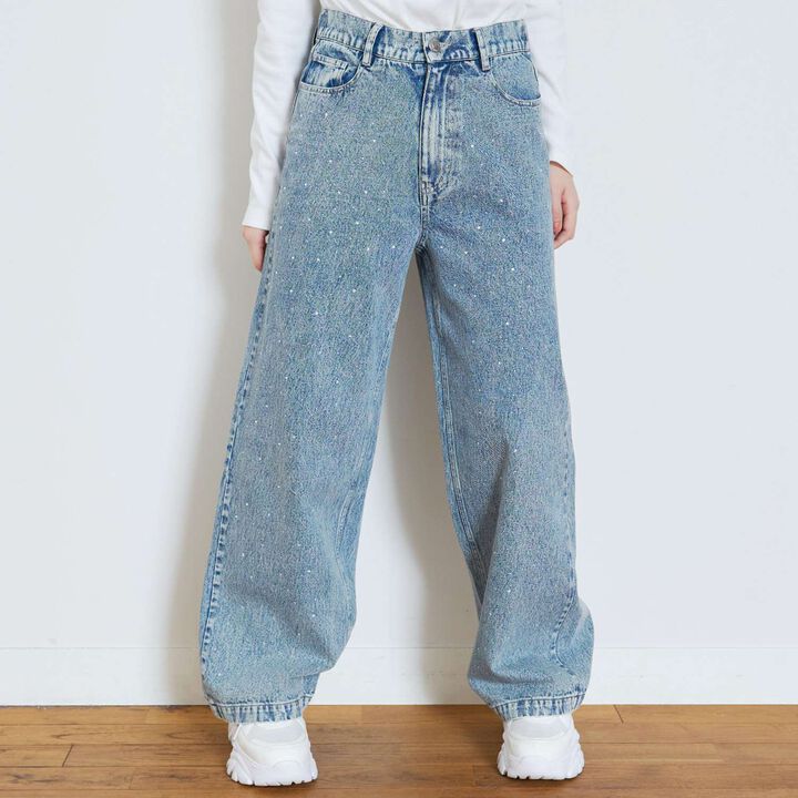 Stylish Stone Denim Pants,, medium