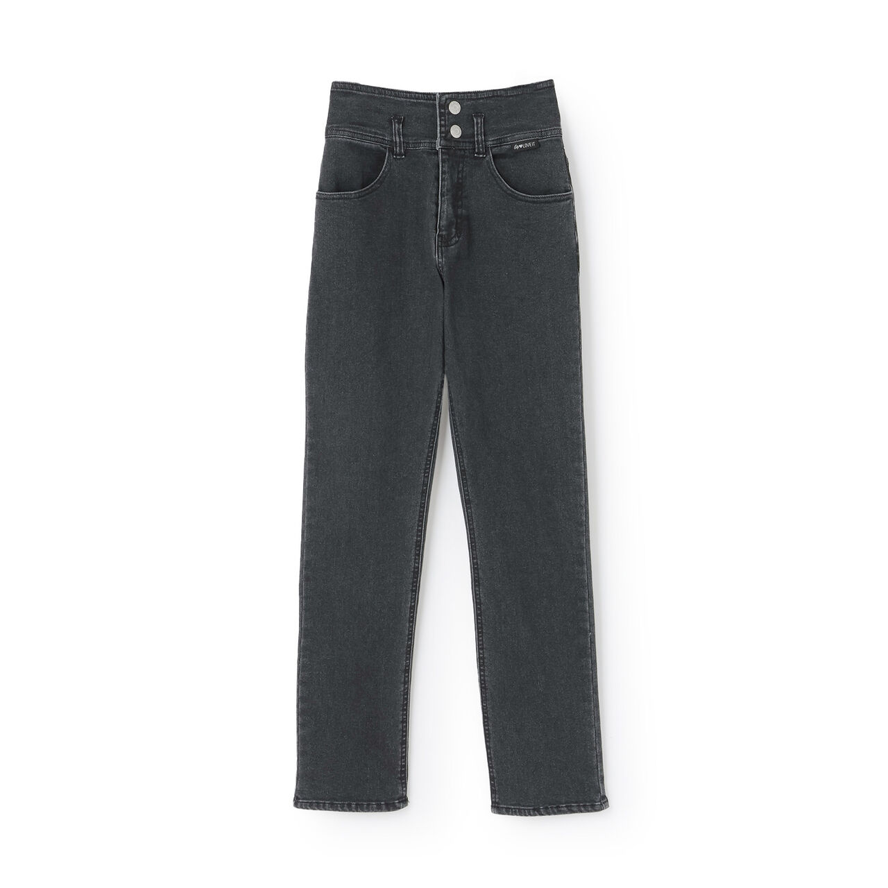 High Waist Denim,Black, large image number 0