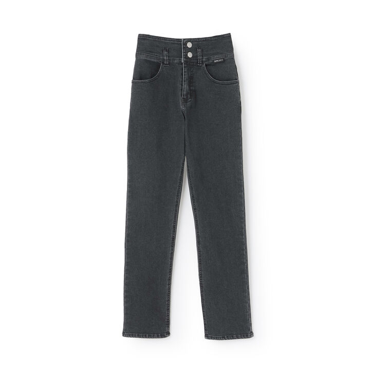 High Waist Denim,Black, medium image number 0