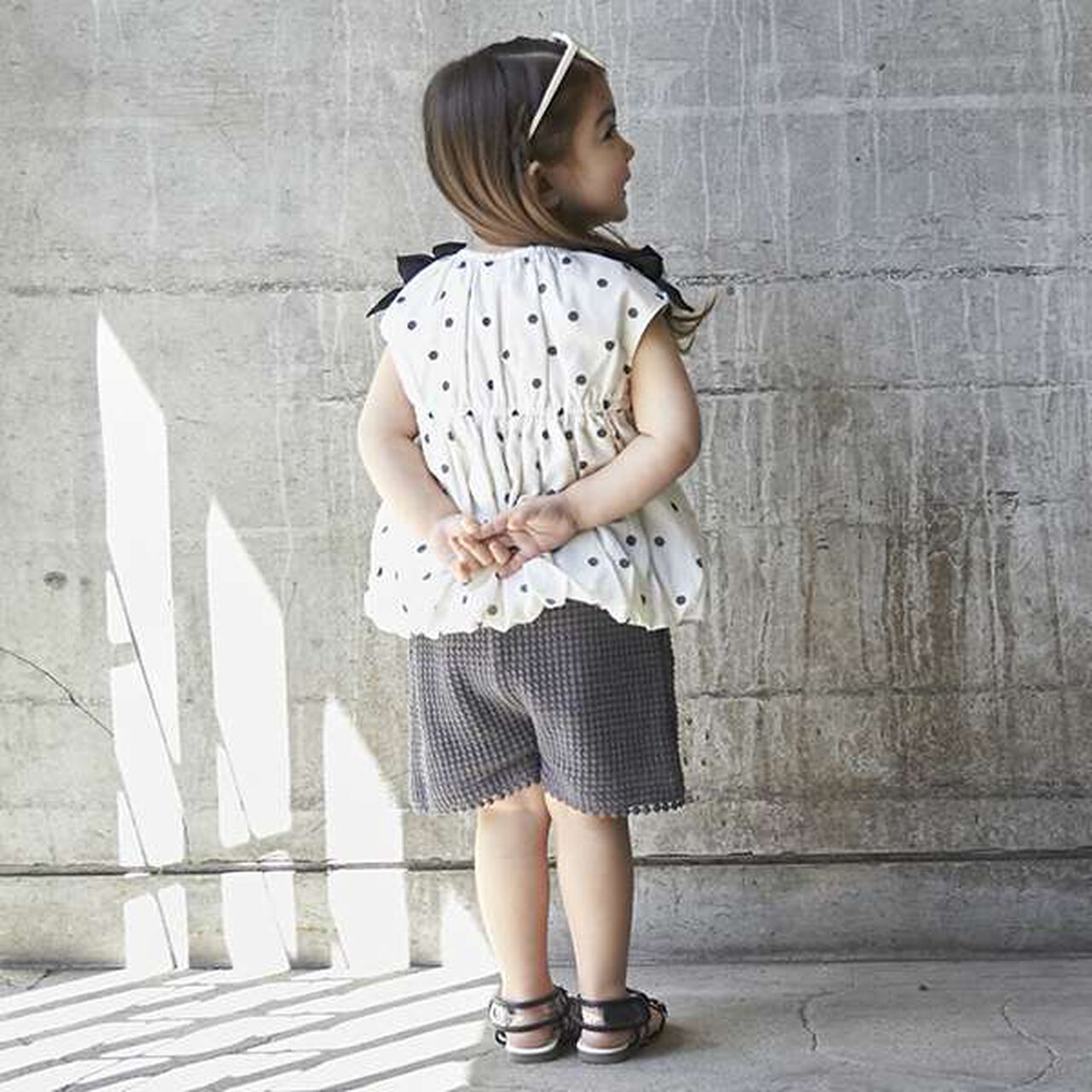 Poko Poko Cut Shorts,Ivory, large image number 4