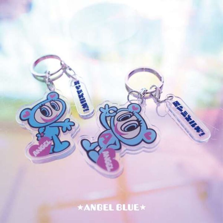 [ANGEL BLUE] Mr. Nakamura Acrylic Key Charm,Blue, medium image number 2