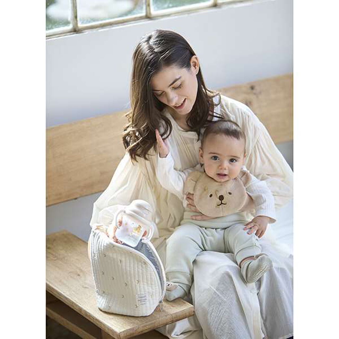 [Weak Acidity] Animal Romper,Ivory, large image number 7