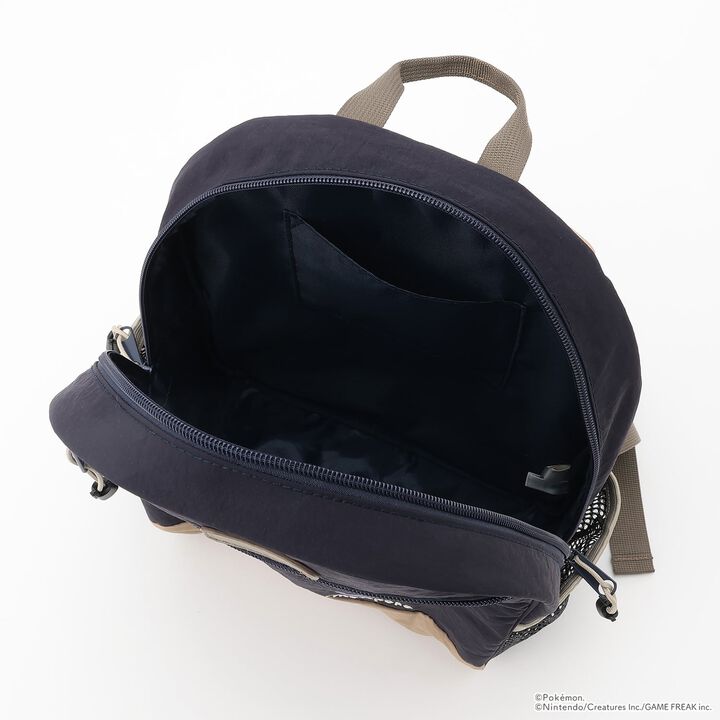 [Monpoke] Face Embroidered Backpack,Navy, medium image number 3