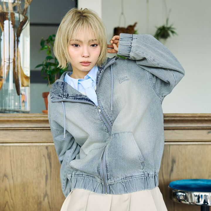 [LTXC] Denim Parka,Gray, medium image number 2
