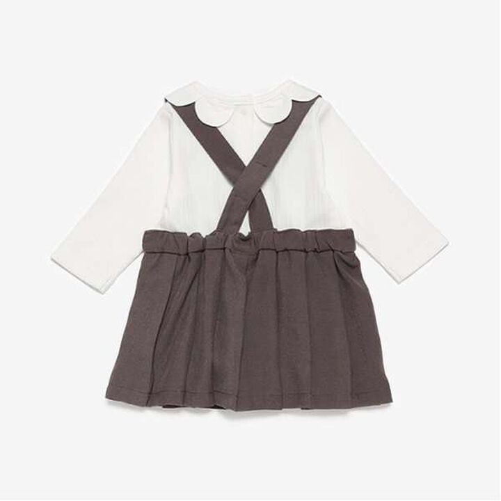 Pleated Jumper Skirt Set,Black, medium image number 1