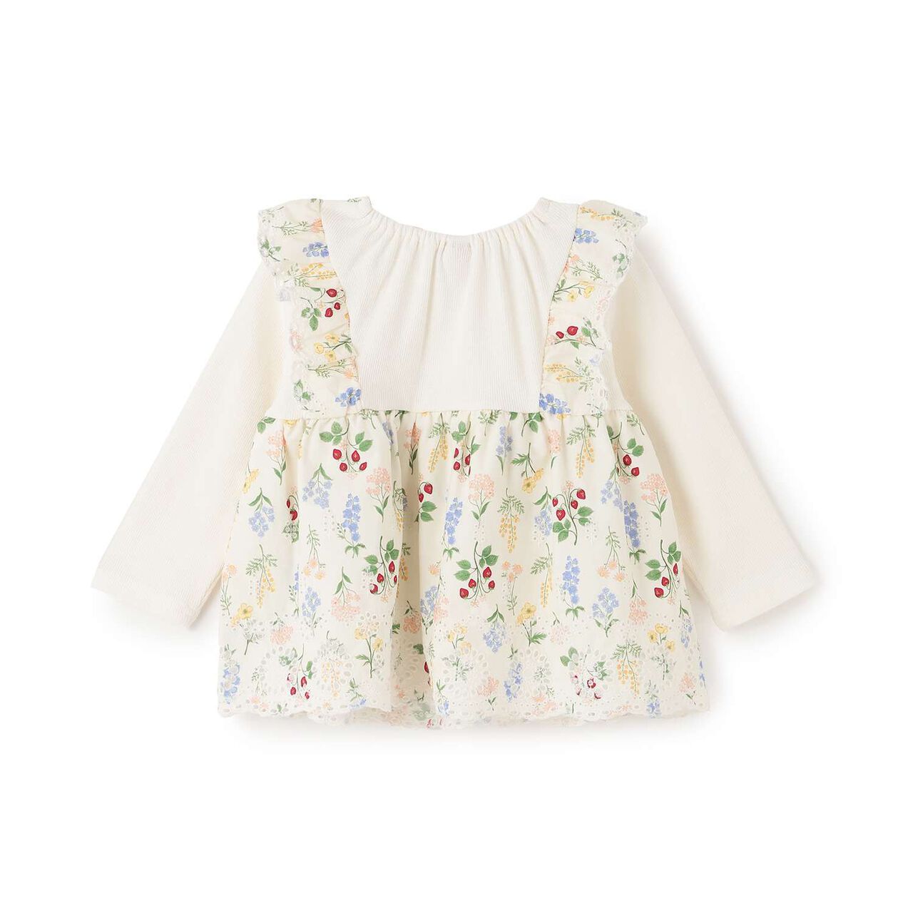 Link Shoulder Frill Long-Sleeve Tunic,Multi color, large image number 7