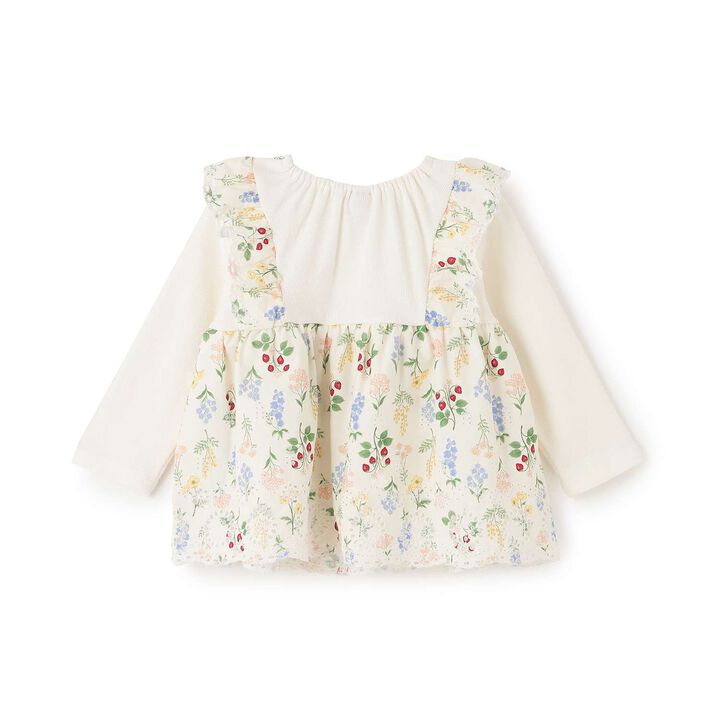 Link Shoulder Frill Long-Sleeve Tunic,Multi color, medium image number 7