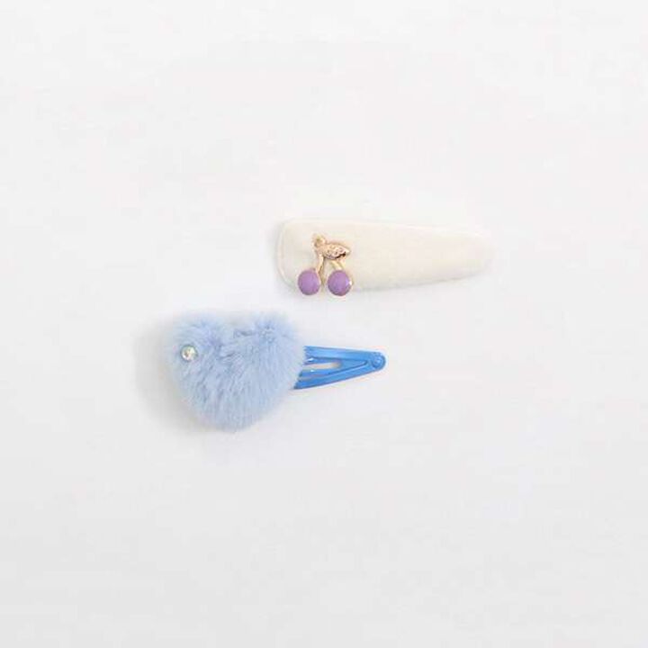 KPDECO Charm Hairpin (2-Piece Set),Blue, medium image number 2