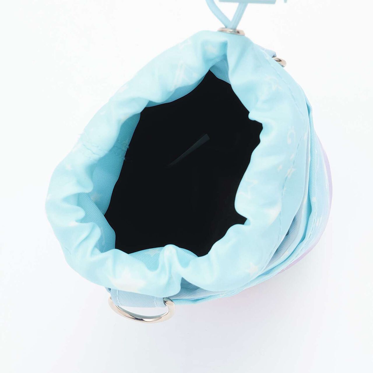 Zodiac & Music Note Pattern Shoulder Bag with Bottle Holder,Light blue, large image number 9