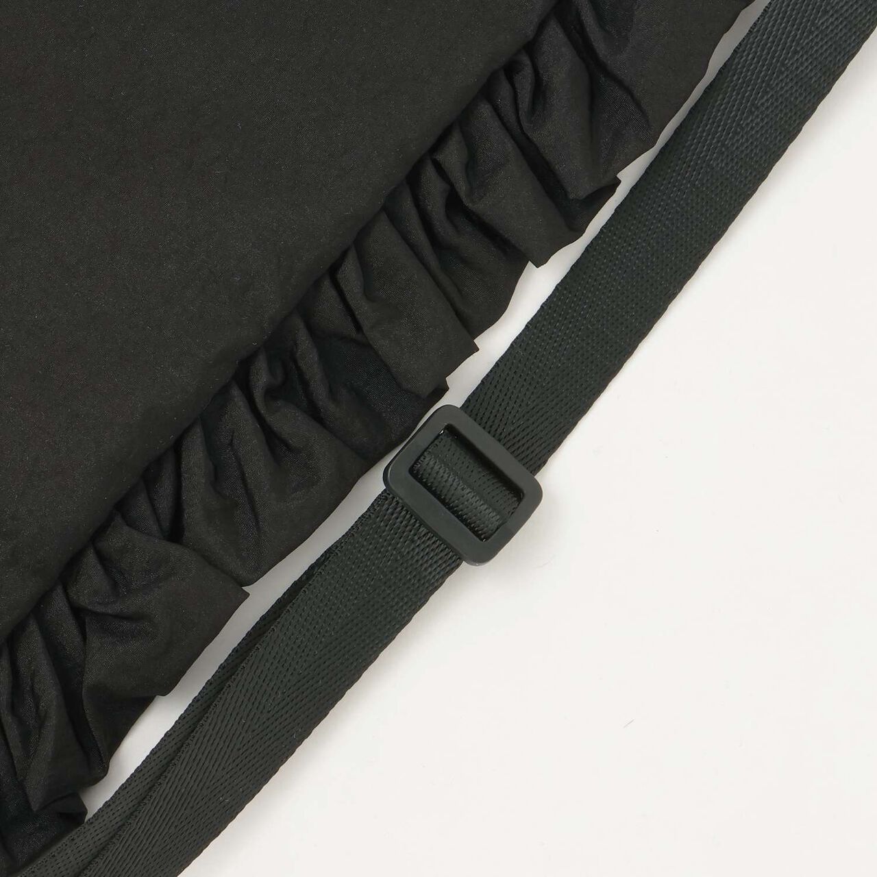 A4-Compatible Water-Repellent Sparkling Logo Knapsack,Black, large image number 9