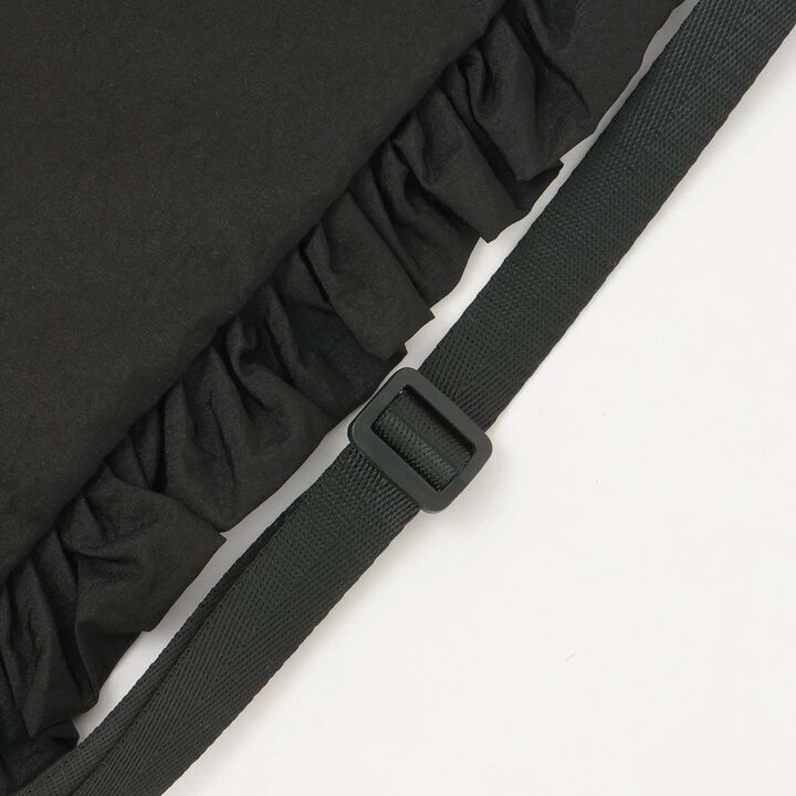 A4-Compatible Water-Repellent Sparkling Logo Knapsack,Black, medium image number 9