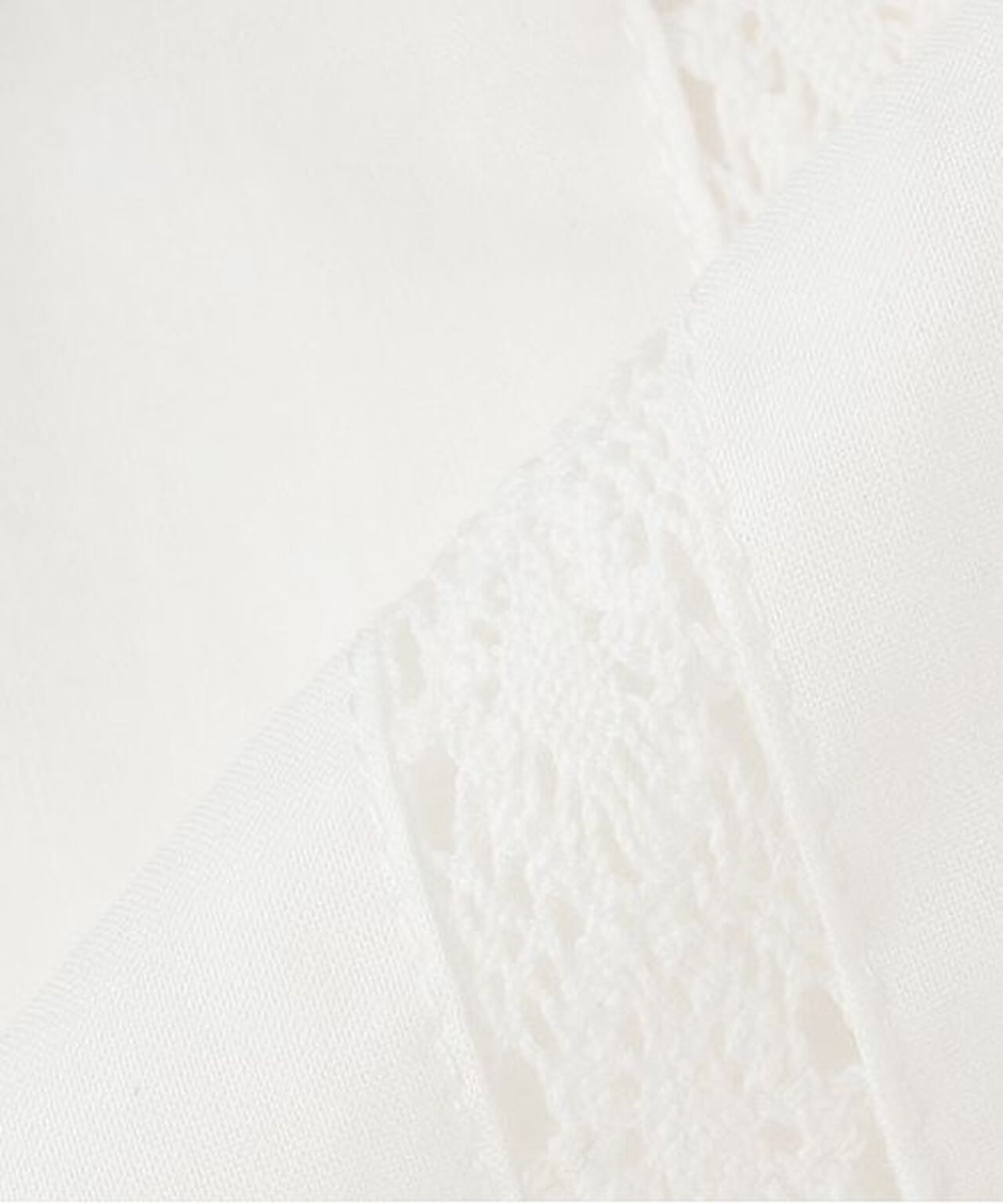 Cotton Lace Blouse,Off white, large image number 3