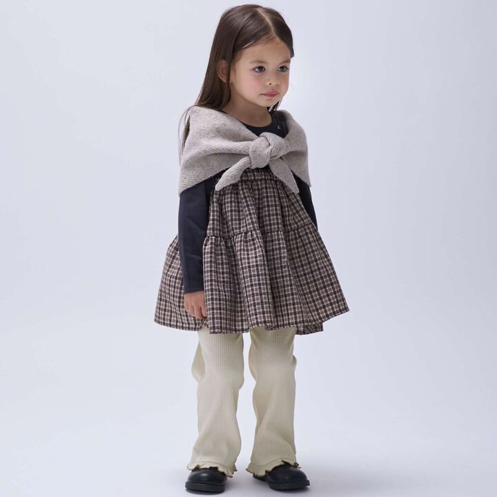 Merrowed Frill Flared Pants,Charcoal gray, medium image number 11