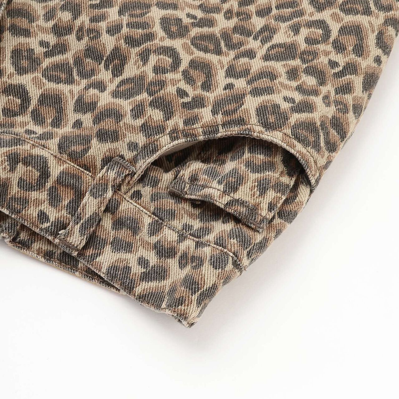 [LTXC] Leopard Print Long Wide Pants,Brown, large image number 6