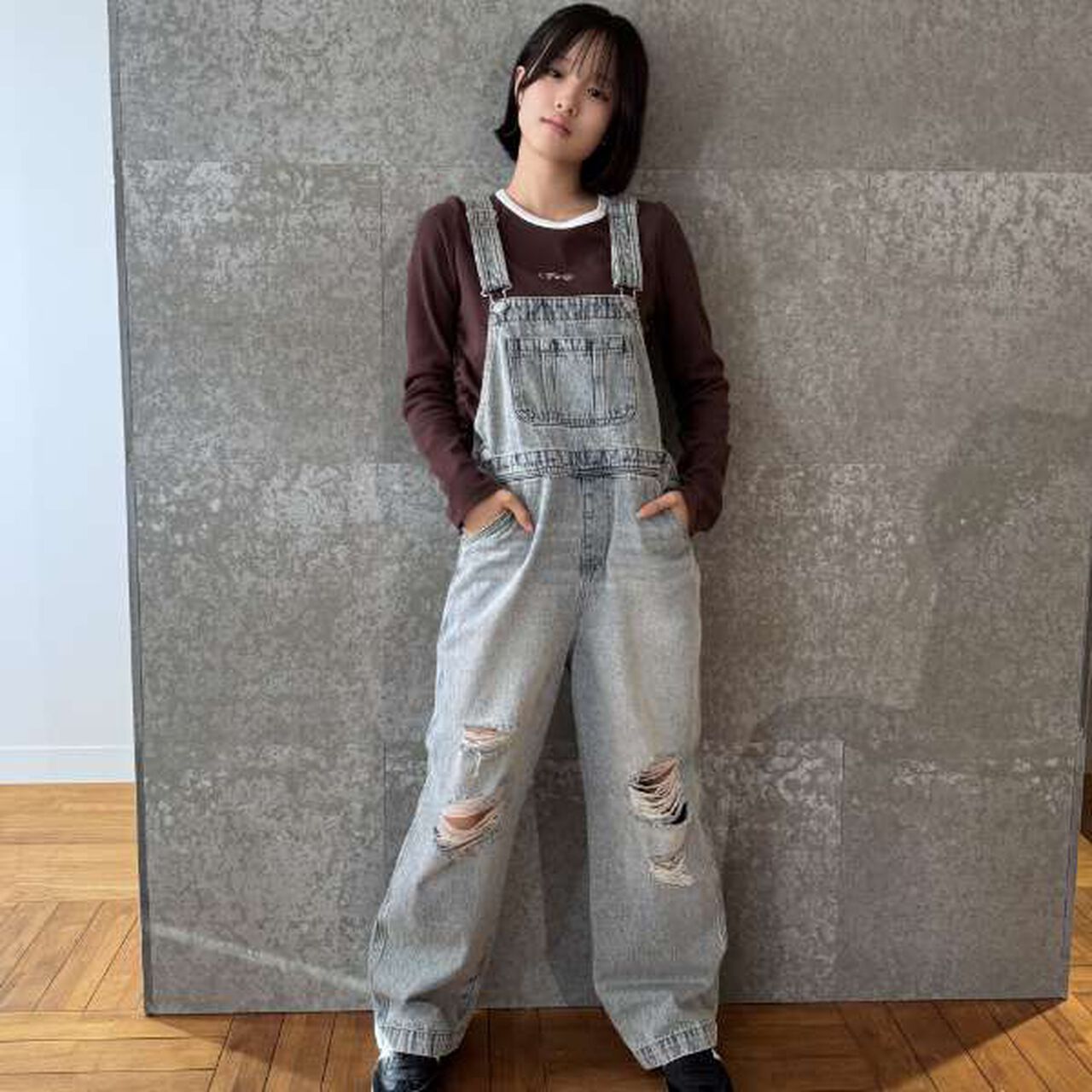 Basic Denim Overalls,Sax blue, large image number 0