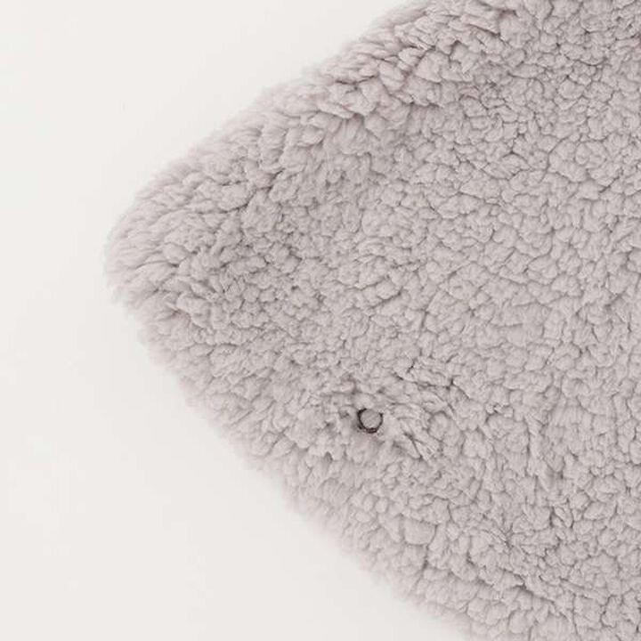 Fluffy Hooded Cape,Pearl white, medium image number 4