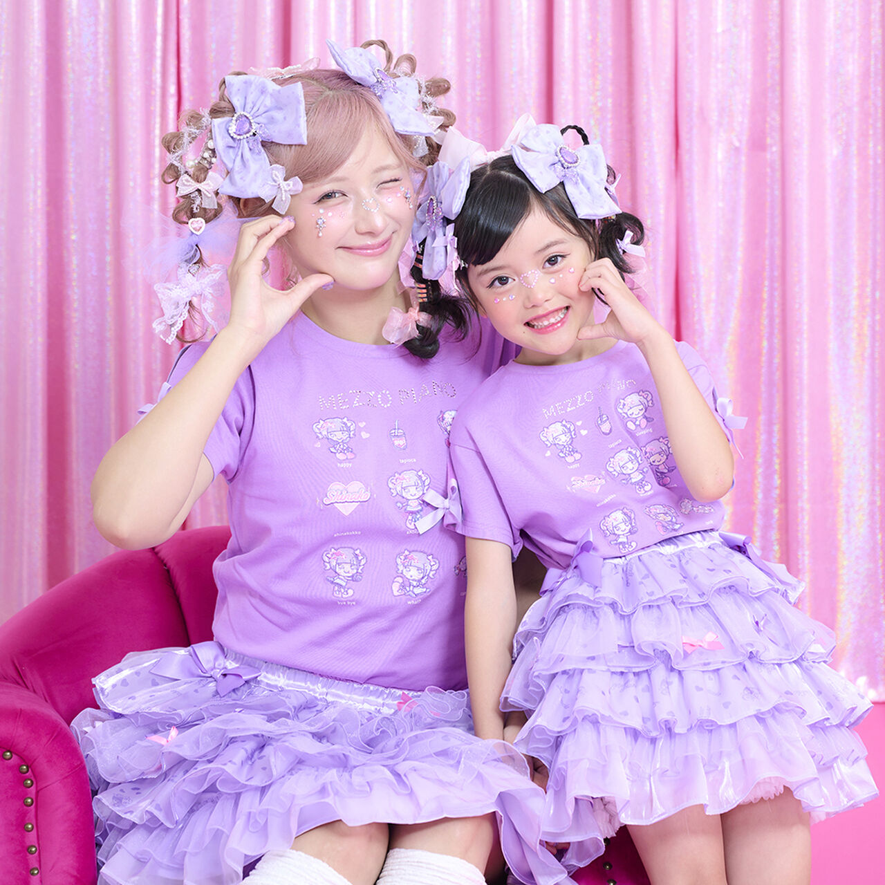 Shinako-chan Roleplay Short Sleeve T-Shirt for Adults,Purple, large image number 18