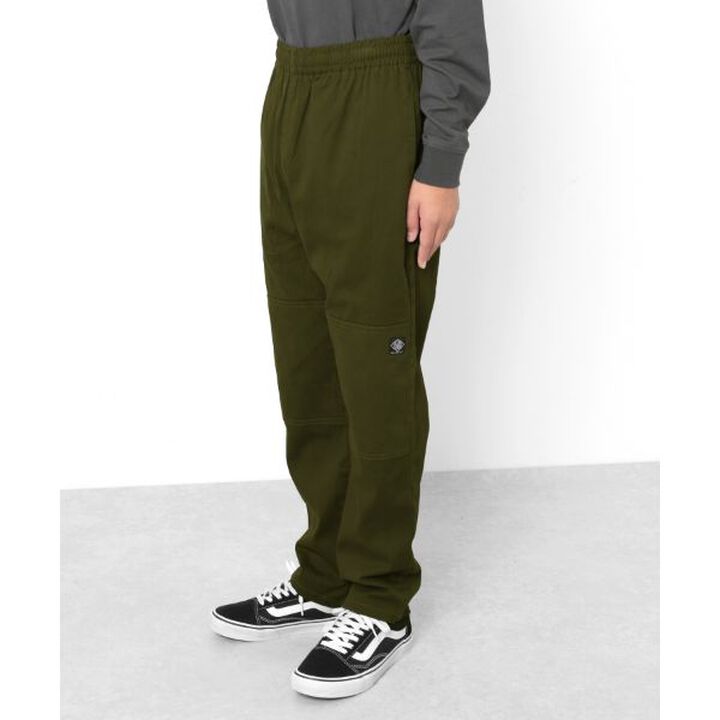 [Adult Size Available] Color Twill Double Knee Pants,Black, medium image number 11