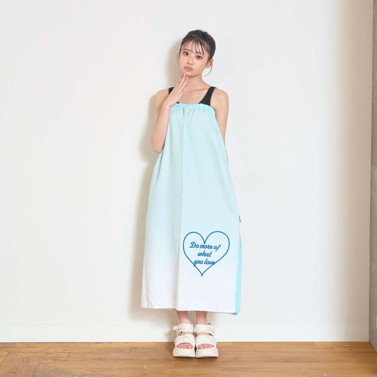 [LTXC] [SWIM] 100cm Gradient Wrap Towel,Mint, large image number 0