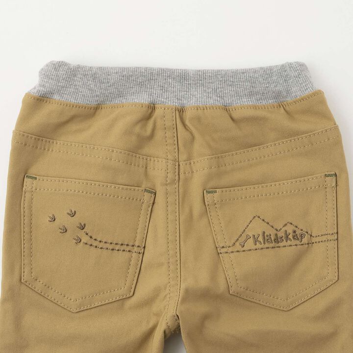 Dinosaur Cuffed Long-Length Straight Pants,Beige, medium image number 9