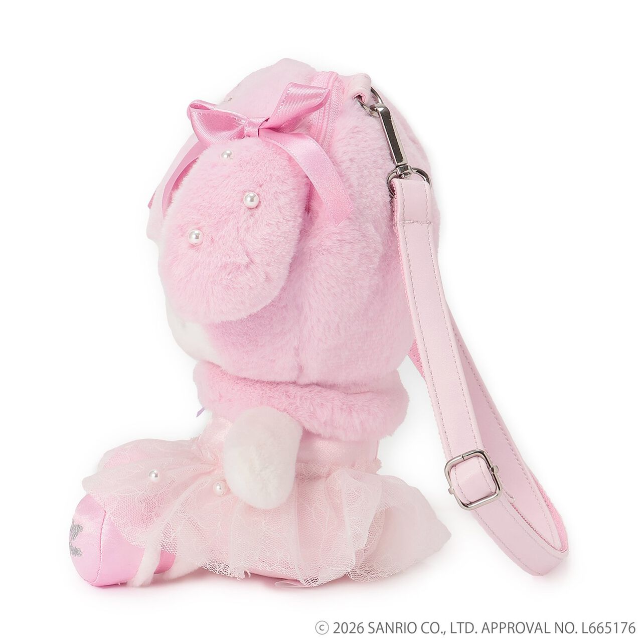[My Melody/My Sweet Piano] Plush Shoulder Bag,Pink, large image number 4