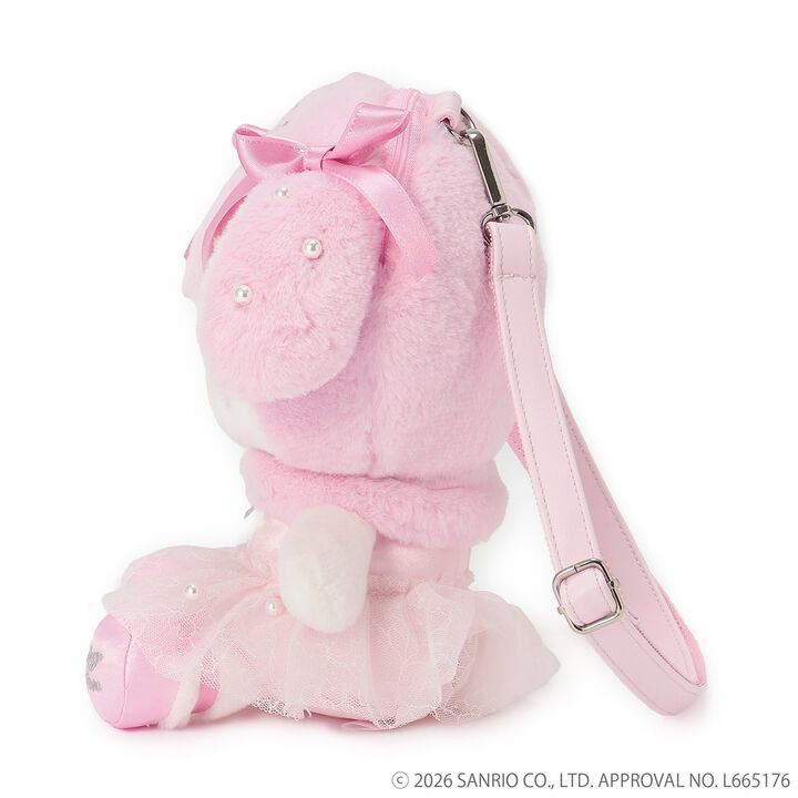 [My Melody/My Sweet Piano] Plush Shoulder Bag,Pink, medium image number 4