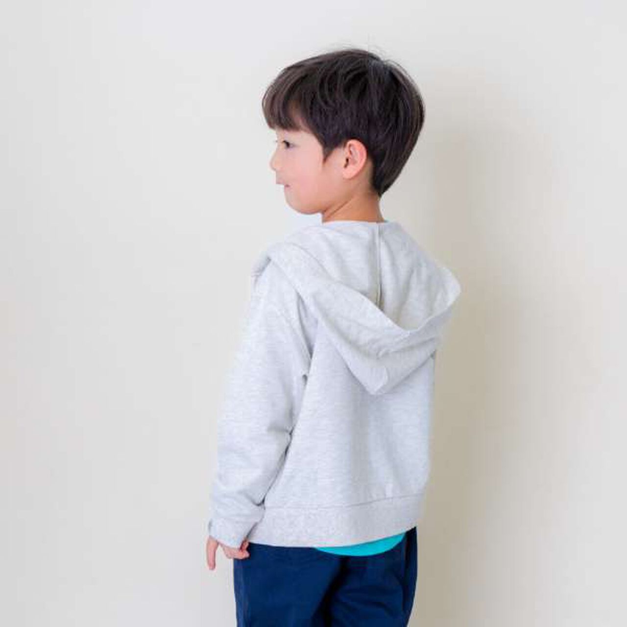 Mini Fleece Zip Parka,Top gray, large image number 20