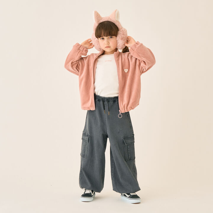 Stretch Denim Cargo Pants,Black, medium image number 10