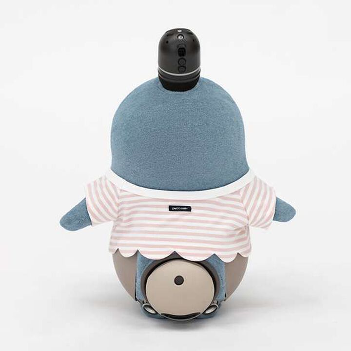 petit main × LOVOT Scallop Trim Stripe Pattern T-Shirt,Navy, medium image number 14