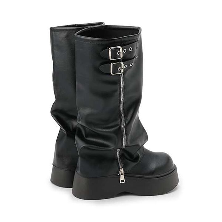 Platform Cover Boots,Black, medium image number 1