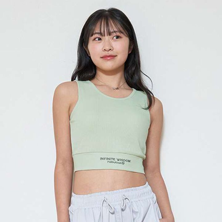 [LTXC] Quick-Dry Black Cropped Tank Top,Lavender, medium image number 20