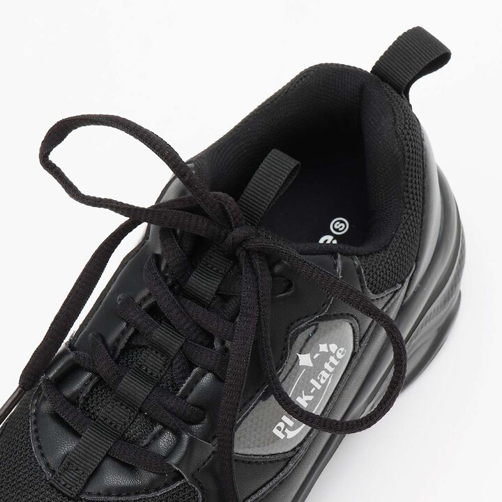 [Lightweight] Volume Sole Sneakers,Black, medium image number 2