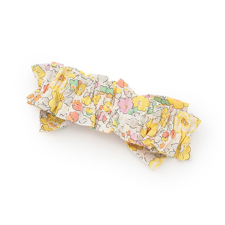 Liberty Big Ribbon Headband,Lemon yellow, medium image number 1