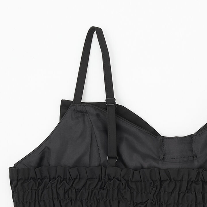 Shirt Dress with Ribbon Bustier,Gray, medium image number 6