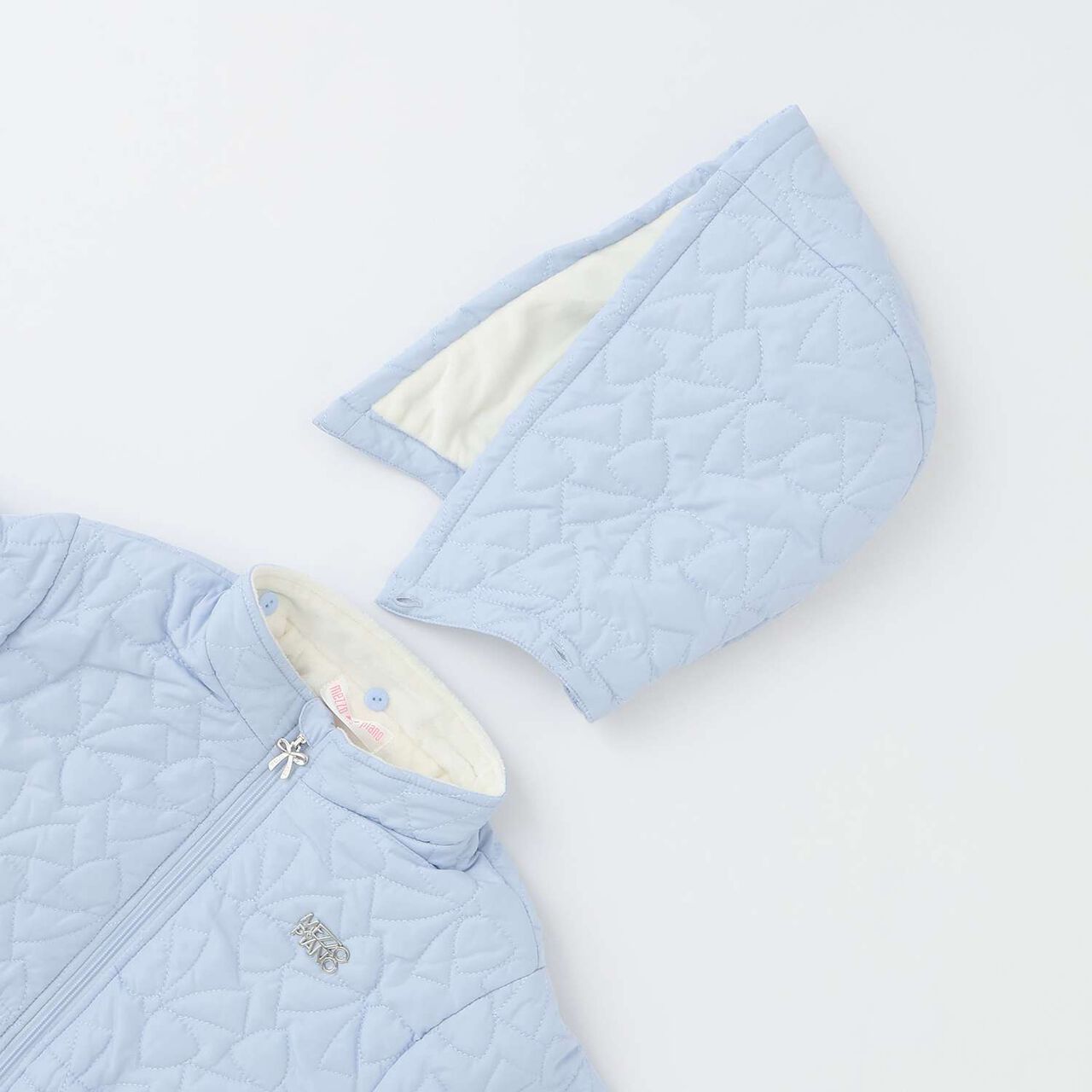 [Popular Item Restocked] Ribbon Quilted Bomber Jacket [Not Available at Physical Stores],Sax blue, large image number 3