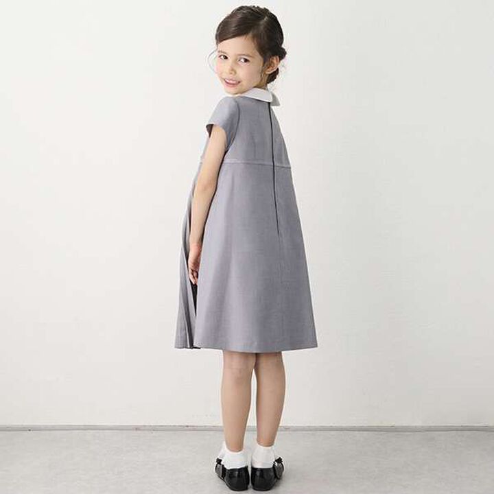 Pleated Dress & Piping Jacket Set,Navy, medium image number 9