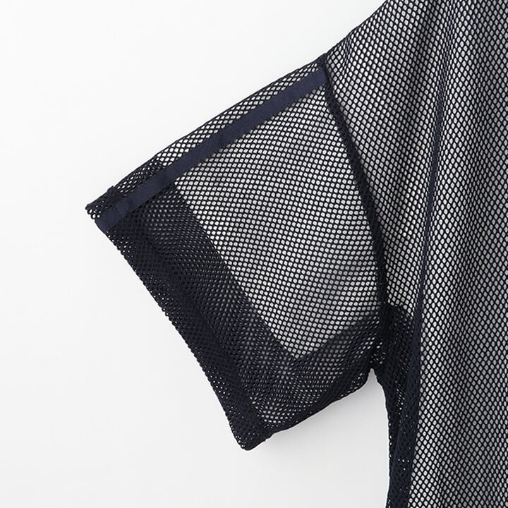 Mesh Short-Sleeve Logo Parka T-Shirt Set,Off white, medium image number 14